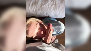 Marley Wynn's leaked video of her giving a sloppy BJ and swallowing cum